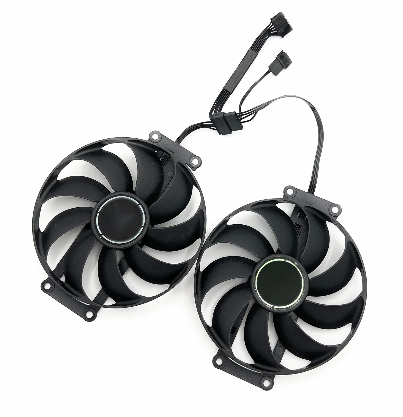 SISS Wydajny wentylator do kart graficznych, zamiennik do ASUS RTX 3060 Dual OC i Asus GeForce RTX 3060 Ti 8 GB Dual Mini OC, optymalna wydajność chłodzenia