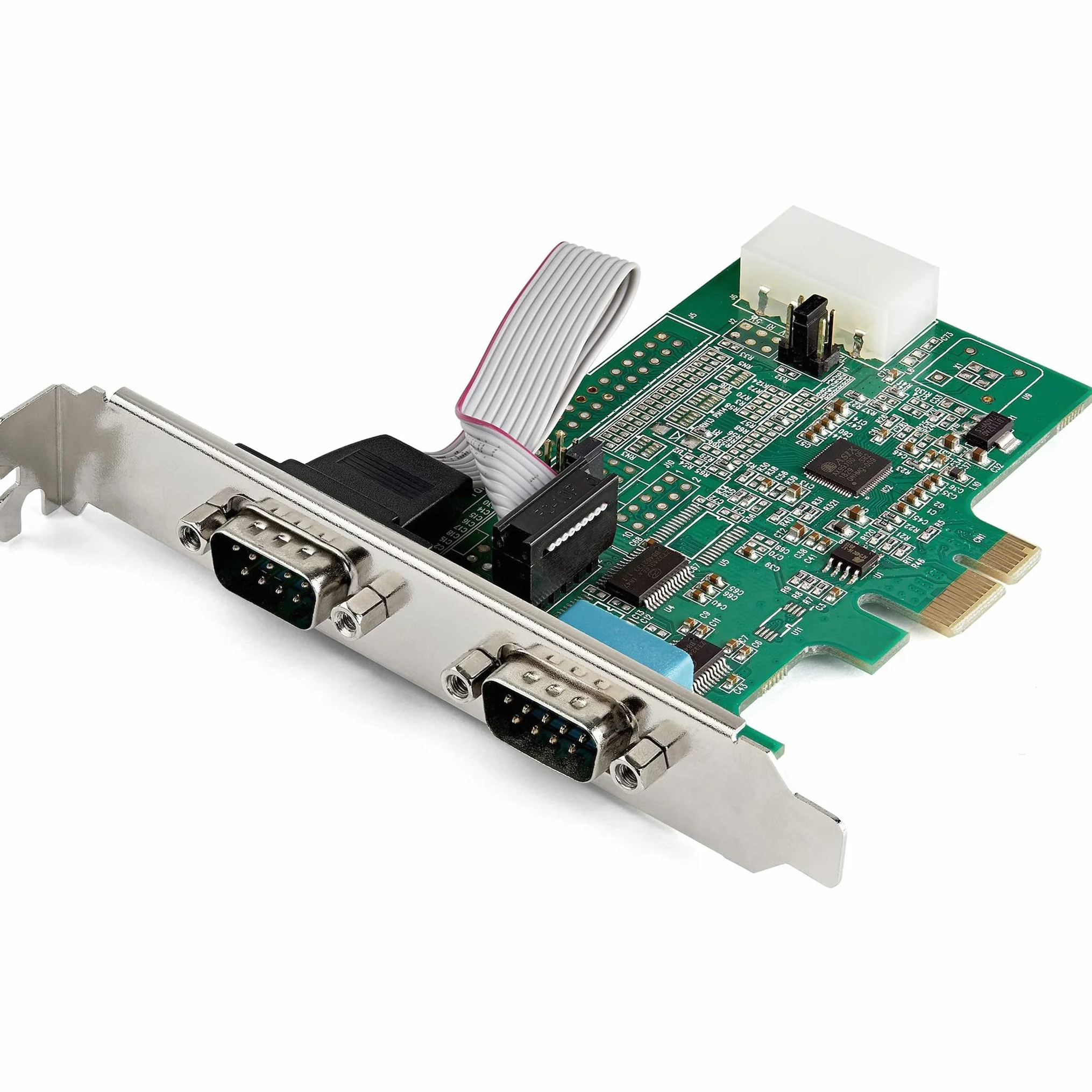 StarTech.com PCI Express szeregowa karta interfejsu (2 porty, RS232, 16950 UART, 256-Byte -FIFO-Cache, Windows and Linux)