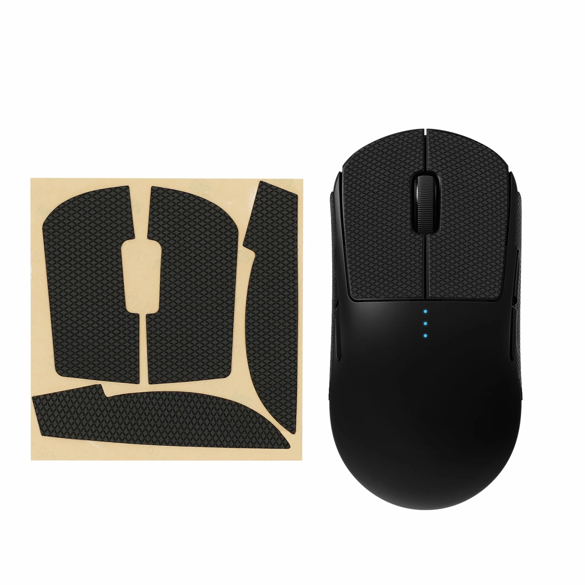 kwmobile Taśma chwytająca do myszy Kompatybilna z Logitech G Pro Wireless 1 Taśma chwytająca - antypoślizgowa z ekoskóry - czarna