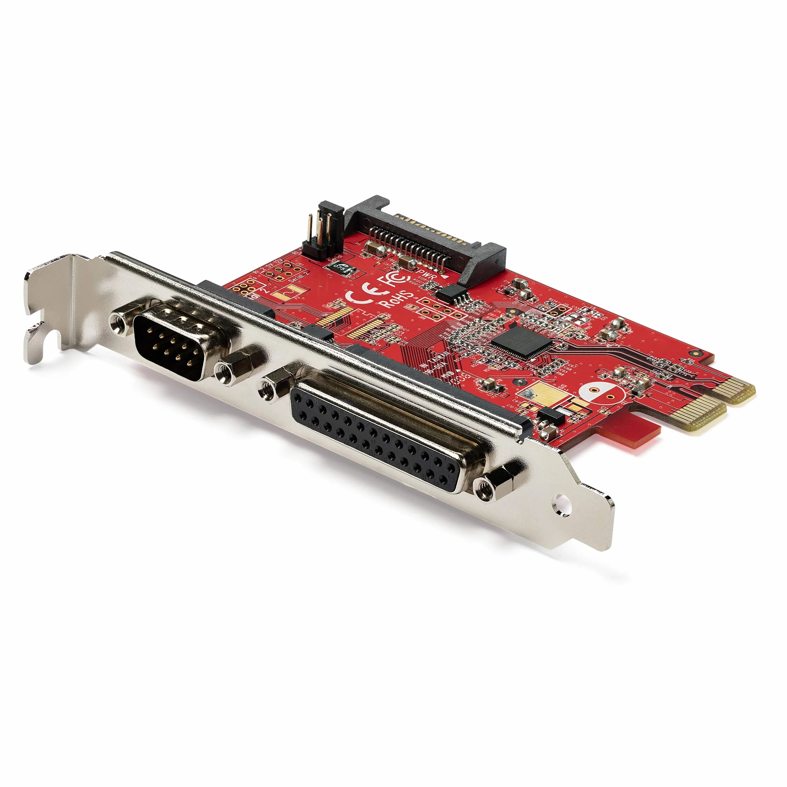 Karta PCIe z portem szeregowym i równoległym