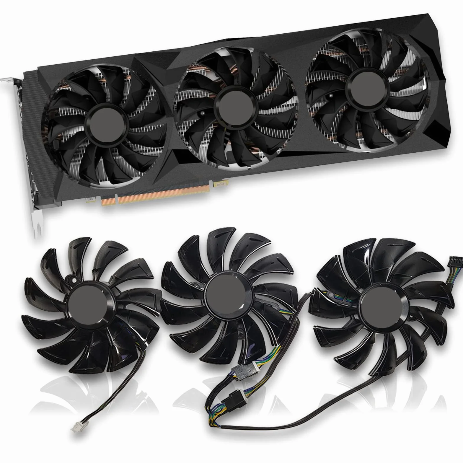87 mm GA92S2U DC12 V 0,46 A 4-pinowy wentylator do karty graficznej ZOTAC GeForce RTX 2080 RTX 2080 Ti AMP Edition wentylator (Fan-ABC)