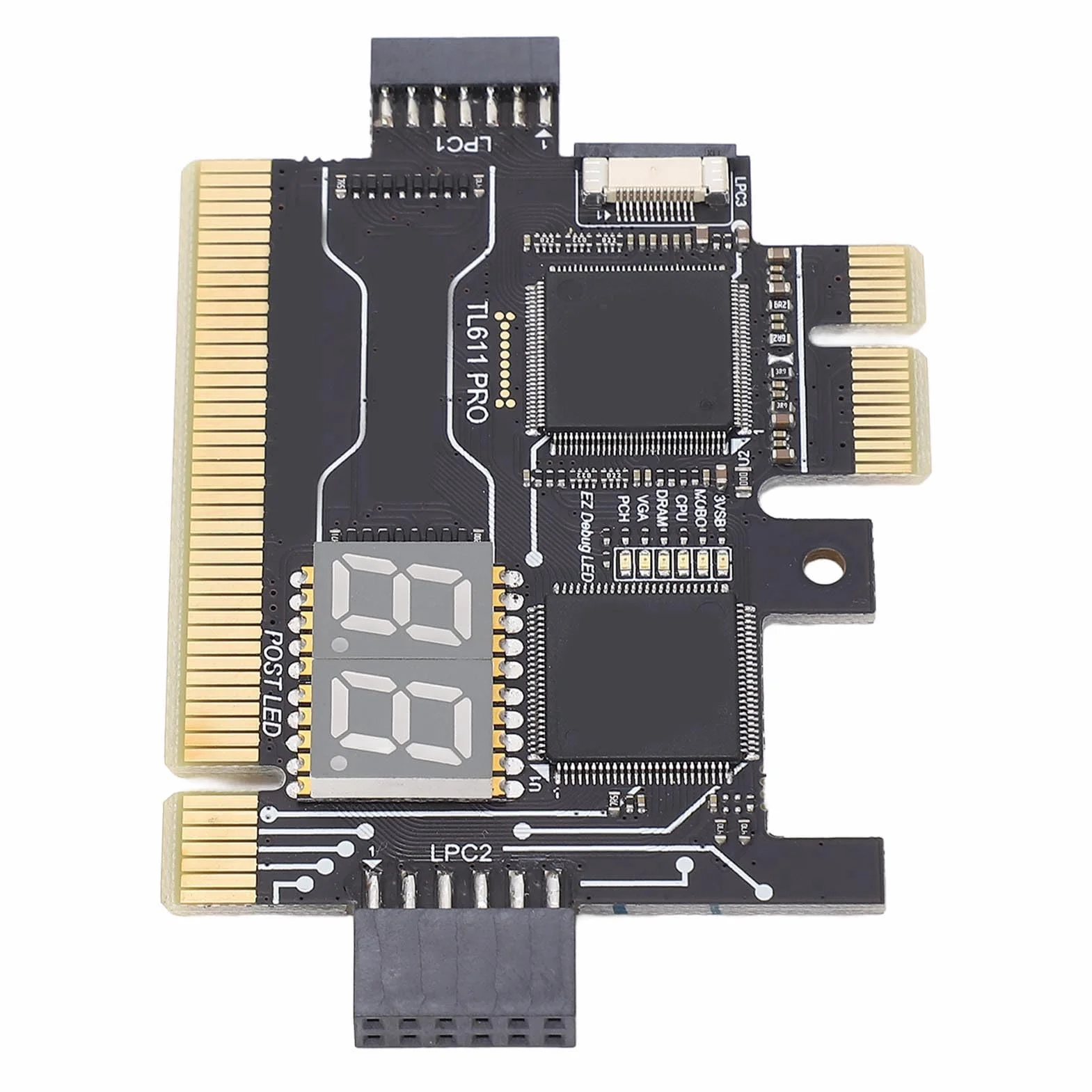 Karta Diagnostyczna Płyty Głównej TL611 Pro + Karta Adaptera Laptopa TL611 EC-DEBUG Pulpit PCI Płyta Główna PCI E Karta Debugowania Laptopa Komputer