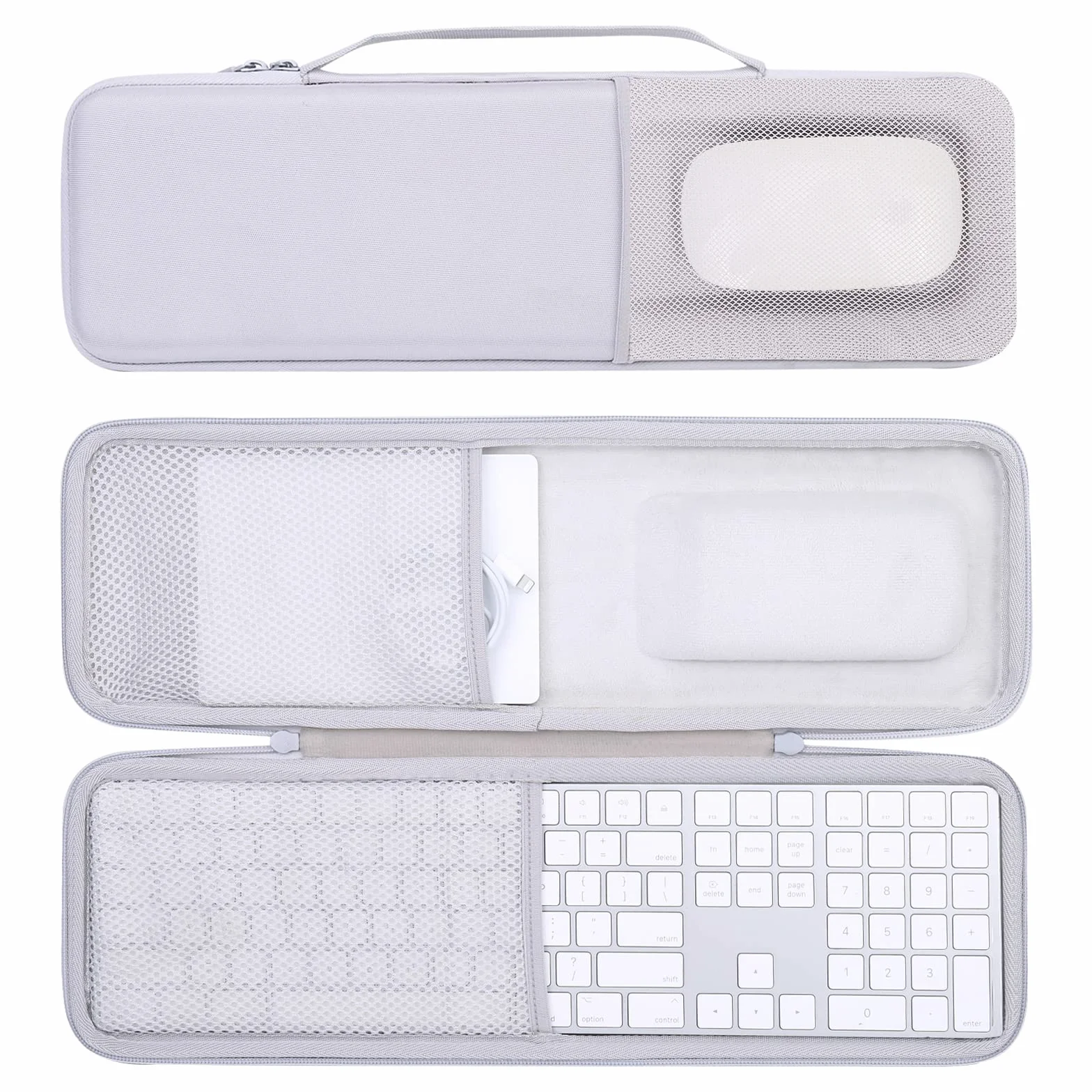co2CREA twarde etui podróżne twarde etui na magiczną klawiaturę cyfrową (może być przechowywana Magic Mouse)(samo pudełko, tylko etui, nie zawiera zestawu klawiatury/myszy