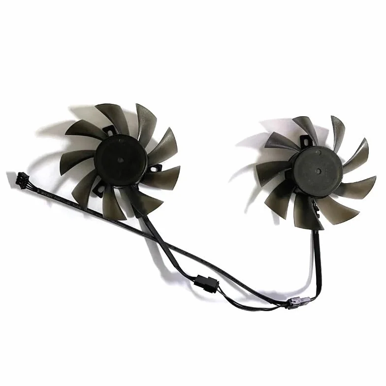 2 szt. 75 mm FD7010H12S 4PIN Dual-X HD7850 wentylator chłodzący zamiennik kompatybilny z HD7850 1G GDDR5 Sapphire HD 7850 2GB karty wentylatorów