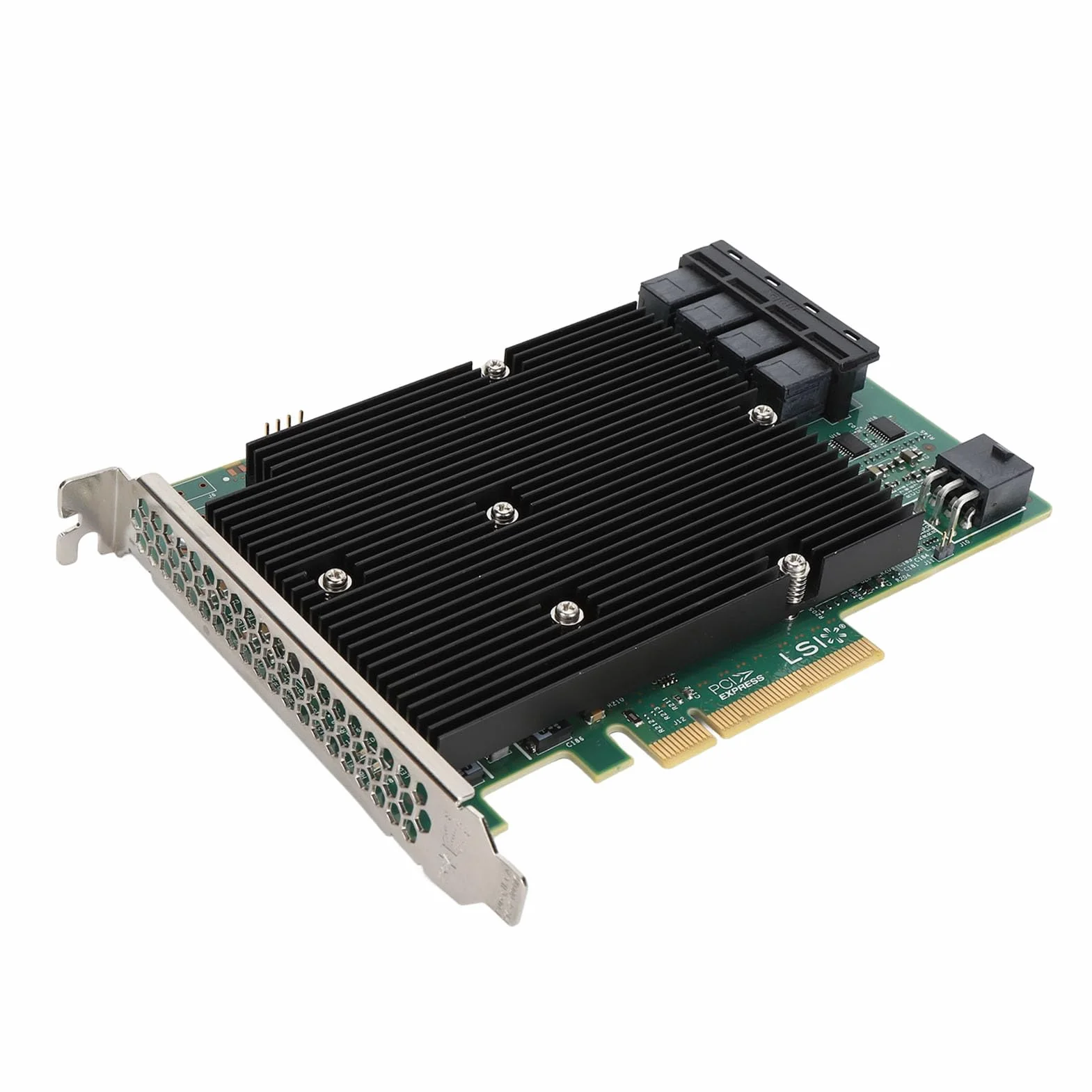 LSI SAS 9300-16I 16-portowa Karta Kontrolera HBA z Gniazdem PCIe, 12 Gb/s SAS, dla dla Linux, dla SUSE, dla Red Hat, dla VMware, dla FreeBSD