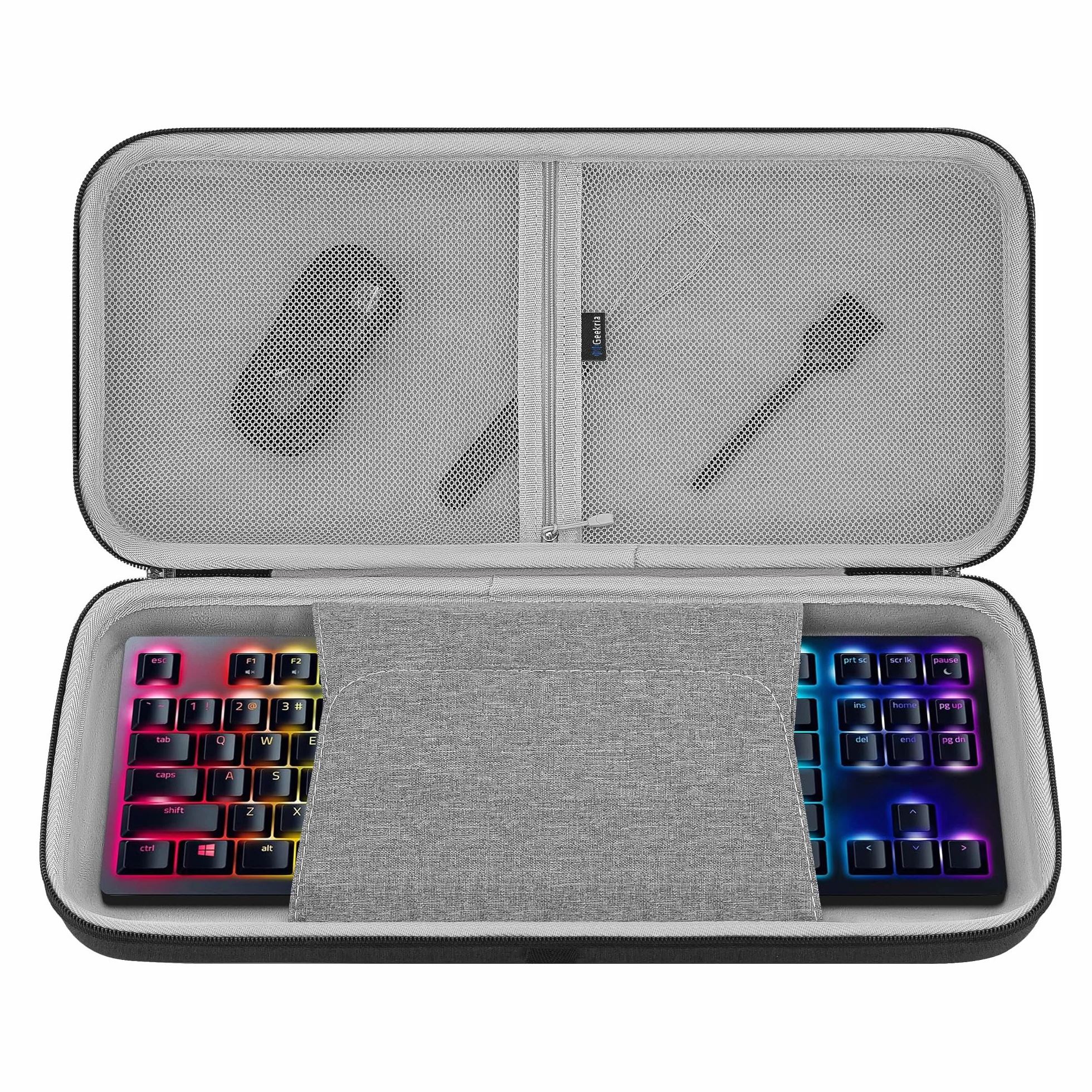 GEEKRIA Tenkeyless tkl Twarda obudowa do klawiatury, 80%/87 klawiszy, mechaniczna klawiatura do gier, kompatybilna z Razer Huntsman V2 i Razer BlackWidow TE Chroma v2