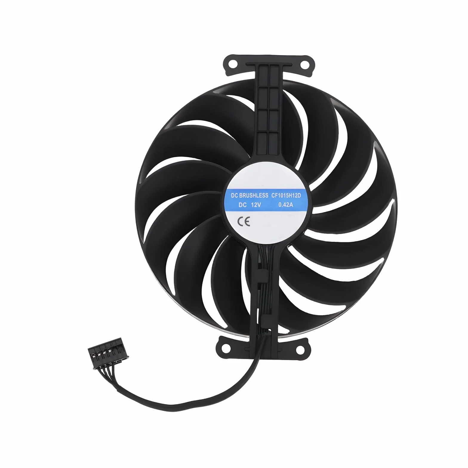 OTOTEC 95 mm 12 V 6-pinowy wentylator karty graficznej kompatybilny z ASUS RTX 3050 kompatybilny z 3060 Phoenix ITX