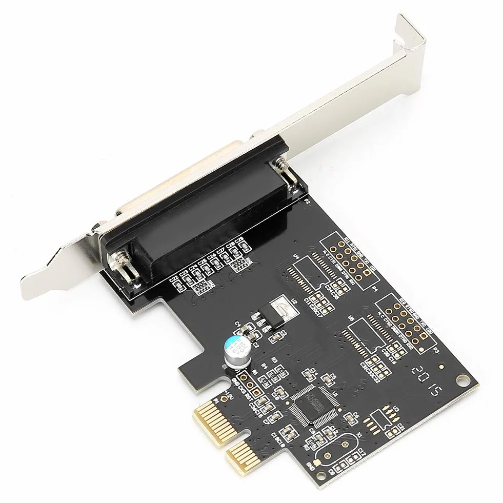 T opiky PCIE do równoległej karty rozszerzeniowej, PCI Express do DB25 LPT adapter do portu równoległego z uchwytem o niskim profilu do okien, do systemów operacyjnych OS X i do Linux, SPP/EPP/ECP