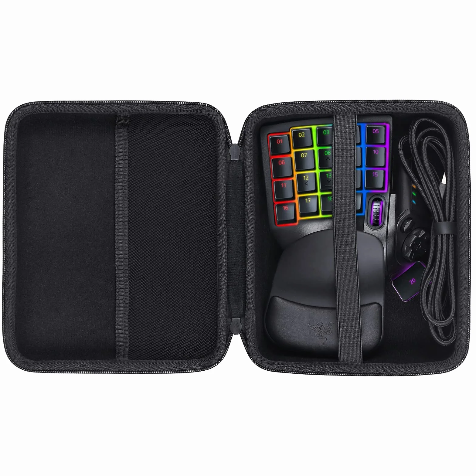 co2CREA Twardy futerał na klawiaturę Razer Tartarus Pro/V2, tylko etui